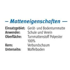 Sport-Thieme "Sport C" Gymnastics Mat 18 Sport-Thieme "Sport C" Gymnastics Mat -Sport-Thieme store 120 2045 Eigenschaften